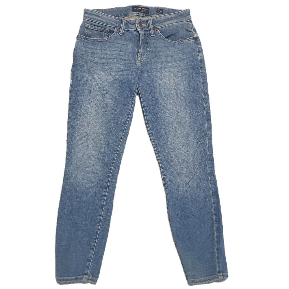 Lucky Brand Low Rise Skinny Lolita Jeans Womens 4/27 Ankle Stretch Blue Denim